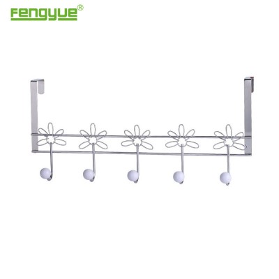 Factory outlet over the door single metal over the door hanging hooks