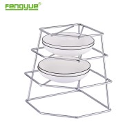 Fengyue Kitchen storage accessories heavy duty metal 4 tier pan rack organizer pan rack