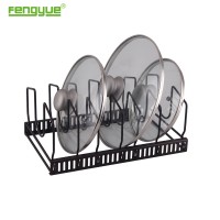 Fengyue Kitchen pantry storage plate dish organizer pot pan lid holder bakeware rack